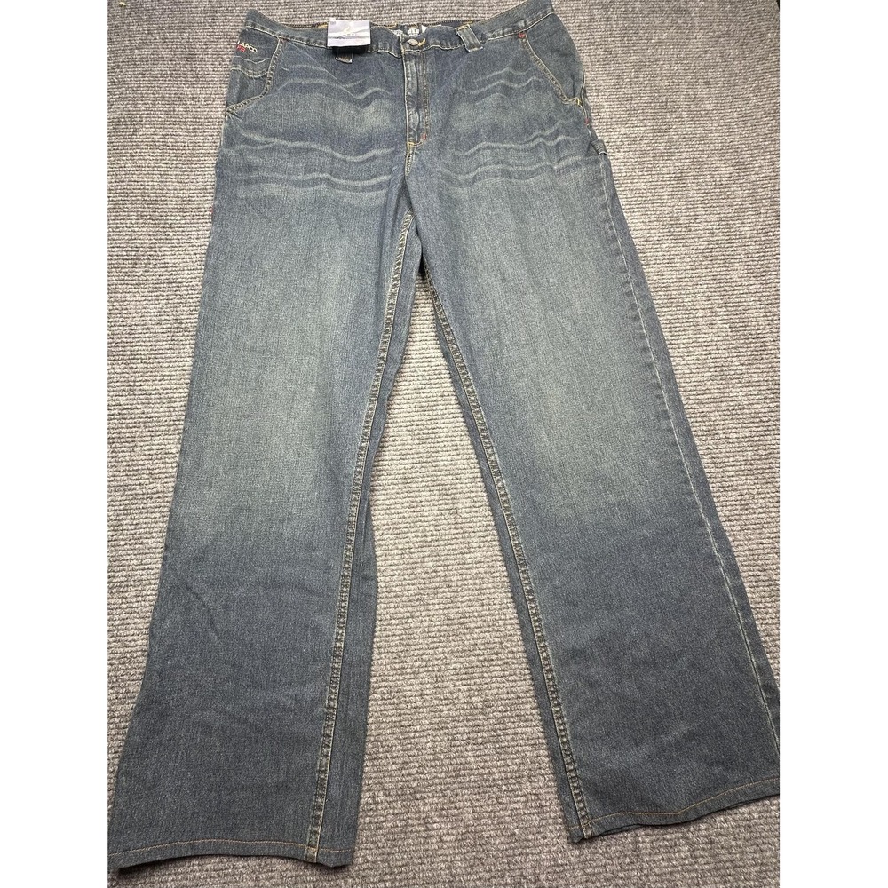 Lapco FR Jeans Mens 42x34‎ Blue Flame Resistant Workwear Carpenter Utility Pants
